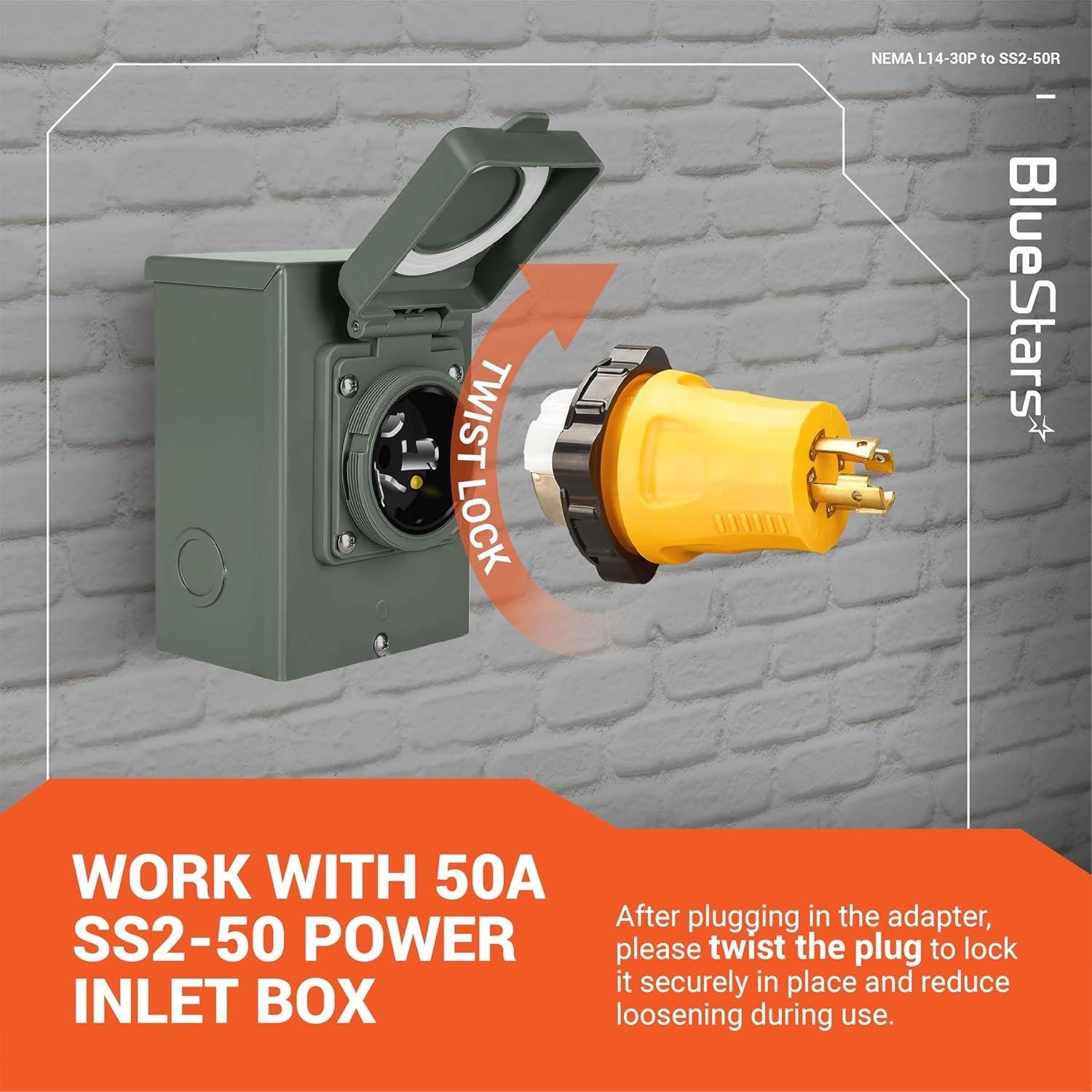 [Lifetime Warranty] L14-30P to SS2-50R Adapter image 5