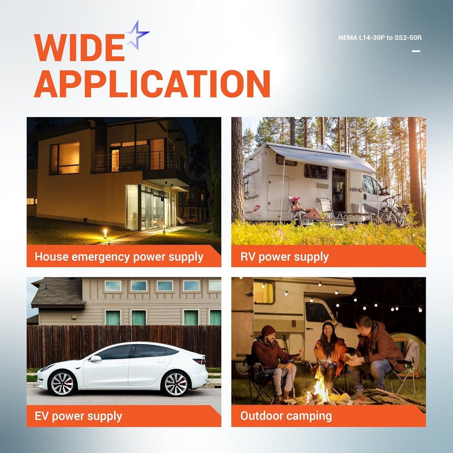 [Lifetime Warranty] L14-30P to SS2-50R Adapter image 2