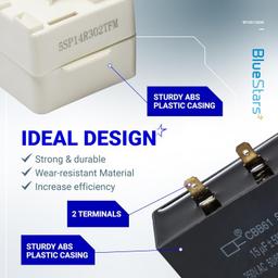 [Lifetime Warranty] W10613606 Refrigerator Compressor Start Relay and Capacitor - Compatible with Whirlpool KitchenAid Kenmore Refrigerators - Replaces W10416065 PS8746522 67003186 - Pack of 2 thumbnail 2