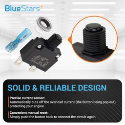 [Lifetime Warranty] 12Amp Thermal Circuit Breaker 125/250V AC 32V DC - Pack of 5 thumbnail 2