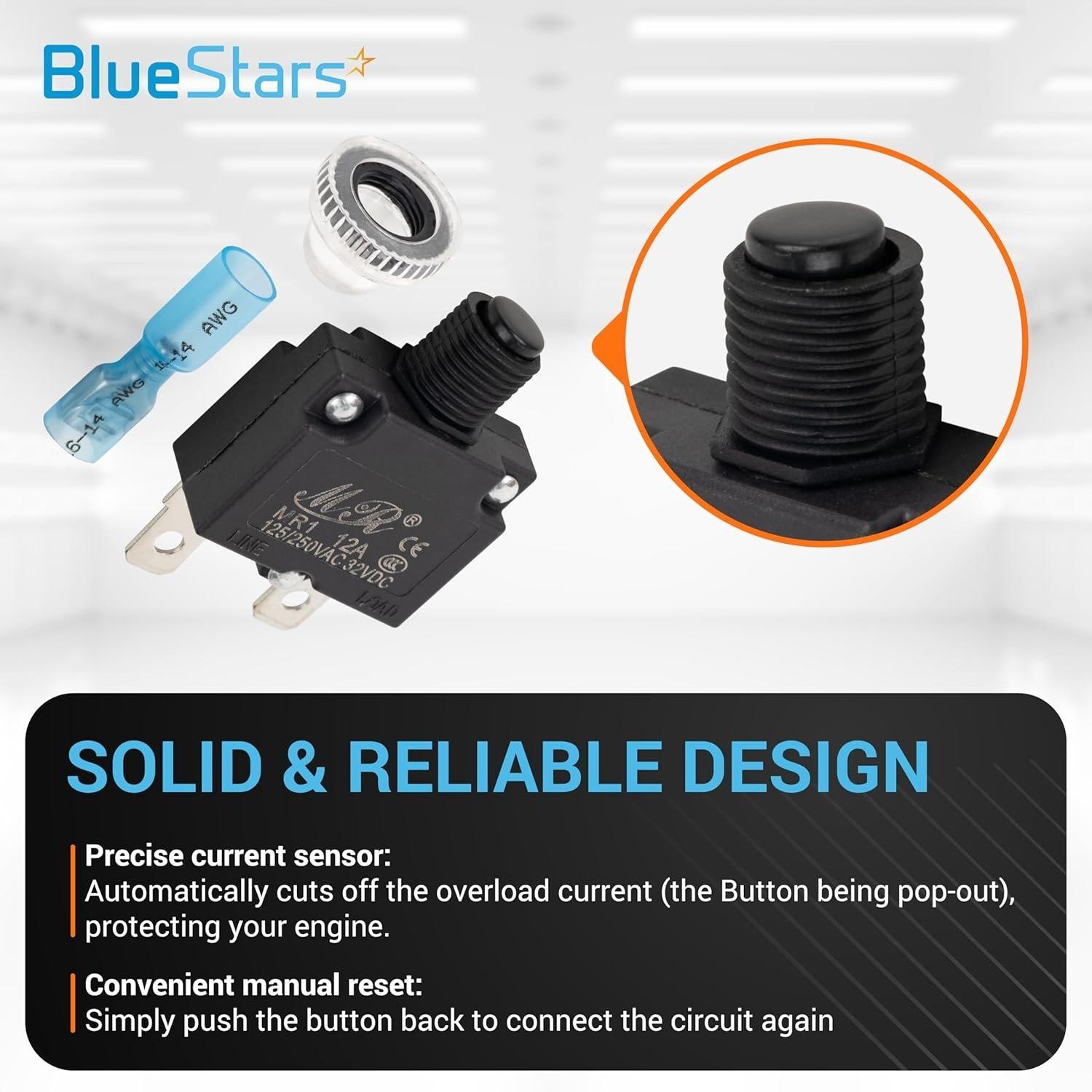 [Lifetime Warranty] 12Amp Thermal Circuit Breaker 125/250V AC 32V DC - Pack of 5 image 2