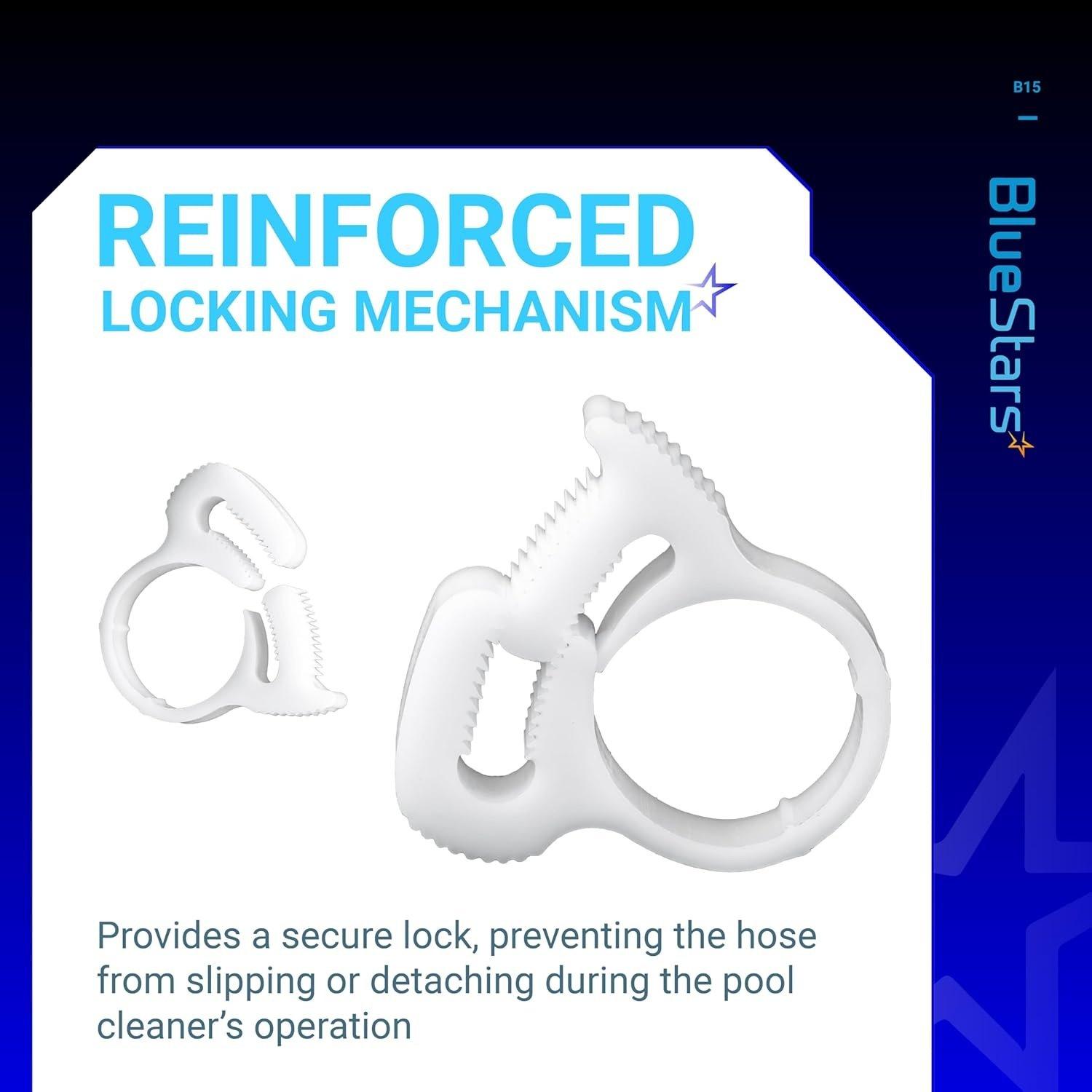 [Lifetime Warranty] B15 Sweep Hose Attachment Clamp Clasp - Pack of 6 image 1