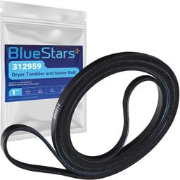 [Lifetime Warranty] WPY312959 (Y312959 312959) Dryer Belt - Compatible with Whirlpool Maytag Dryer Belt - Replaces 3-12959, 3-14774, LB234, 6-3129590, 314774, 314774 WPY, WPY312959VP thumbnail 0