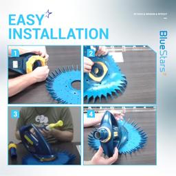 Pool Cleaner W70329 Finned Disc & W69698 Diaphragm & W70327 Foot Pad Kit thumbnail 4