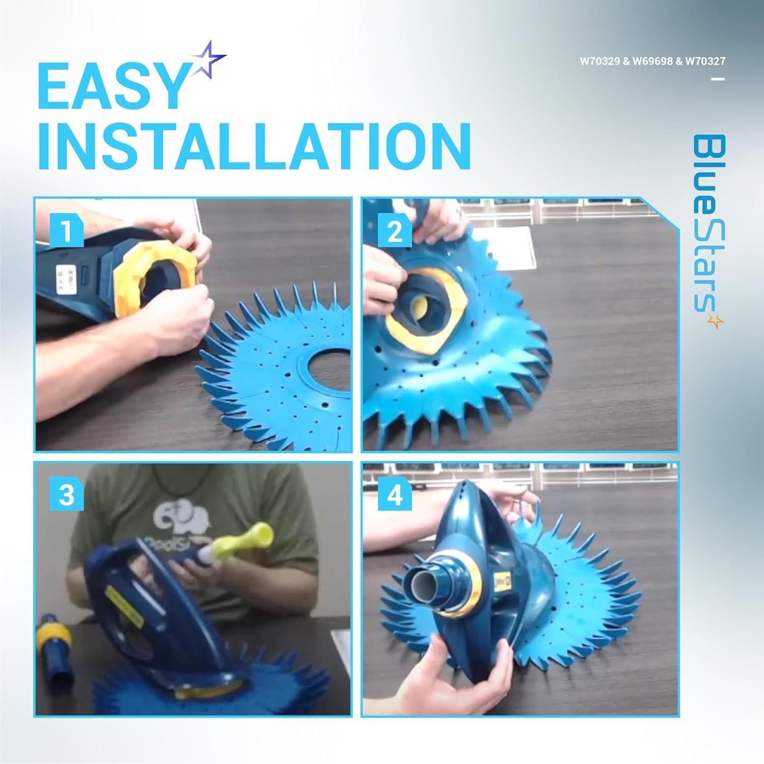 Pool Cleaner W70329 Finned Disc & W69698 Diaphragm & W70327 Foot Pad Kit image 4