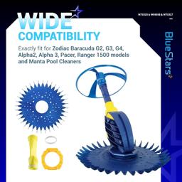Pool Cleaner W70329 Finned Disc & W69698 Diaphragm & W70327 Foot Pad Kit thumbnail 3