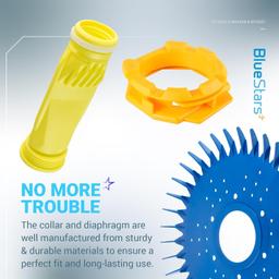 Pool Cleaner W70329 Finned Disc & W69698 Diaphragm & W70327 Foot Pad Kit thumbnail 2