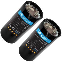 [Lifetime Warranty] 430-516 uF MFD 220-250 VAC ±20% Round Start Capacitor 50/60 Hz - Fits Single-Phase Electric Motors - Pack of 2 thumbnail 0