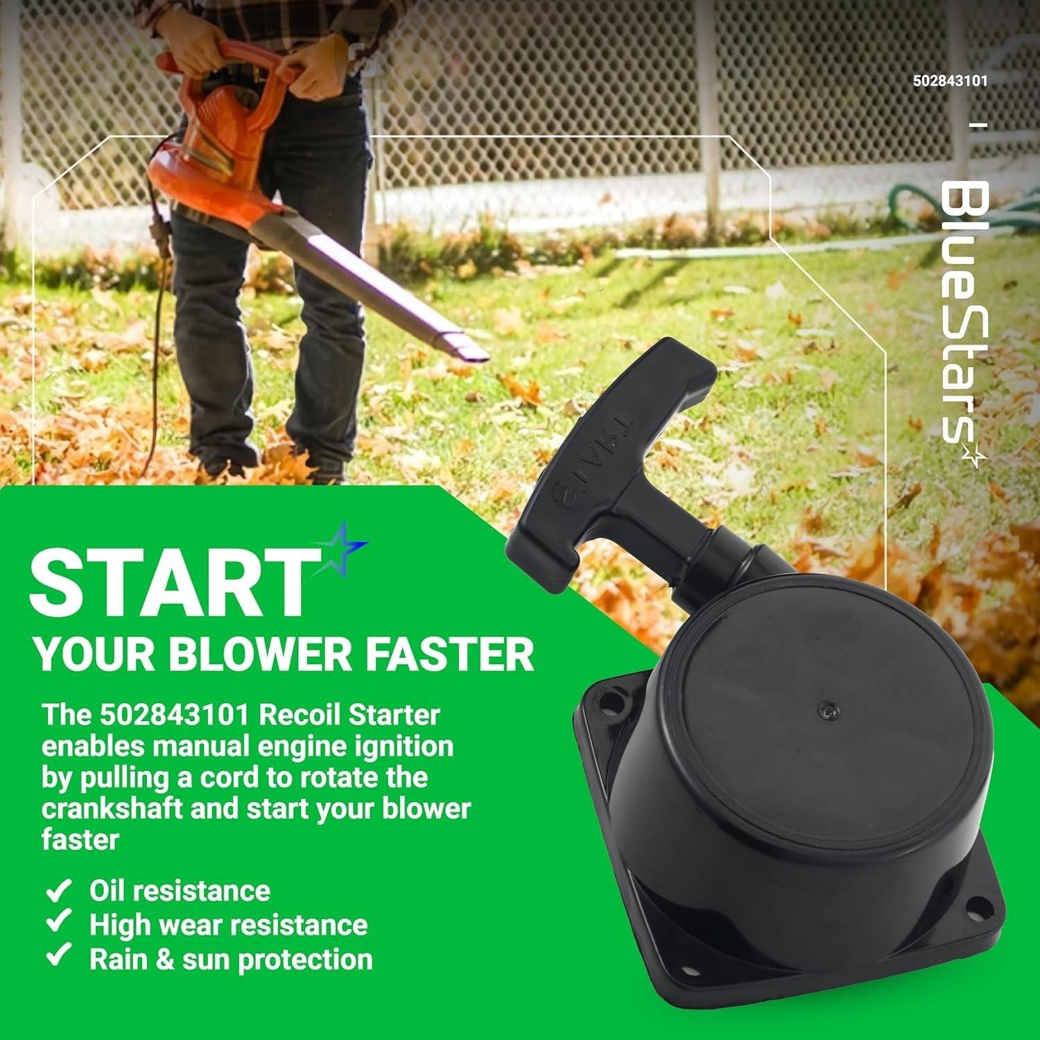 [Lifetime Warranty] 502843101 Recoil Starter Pull Start image 3