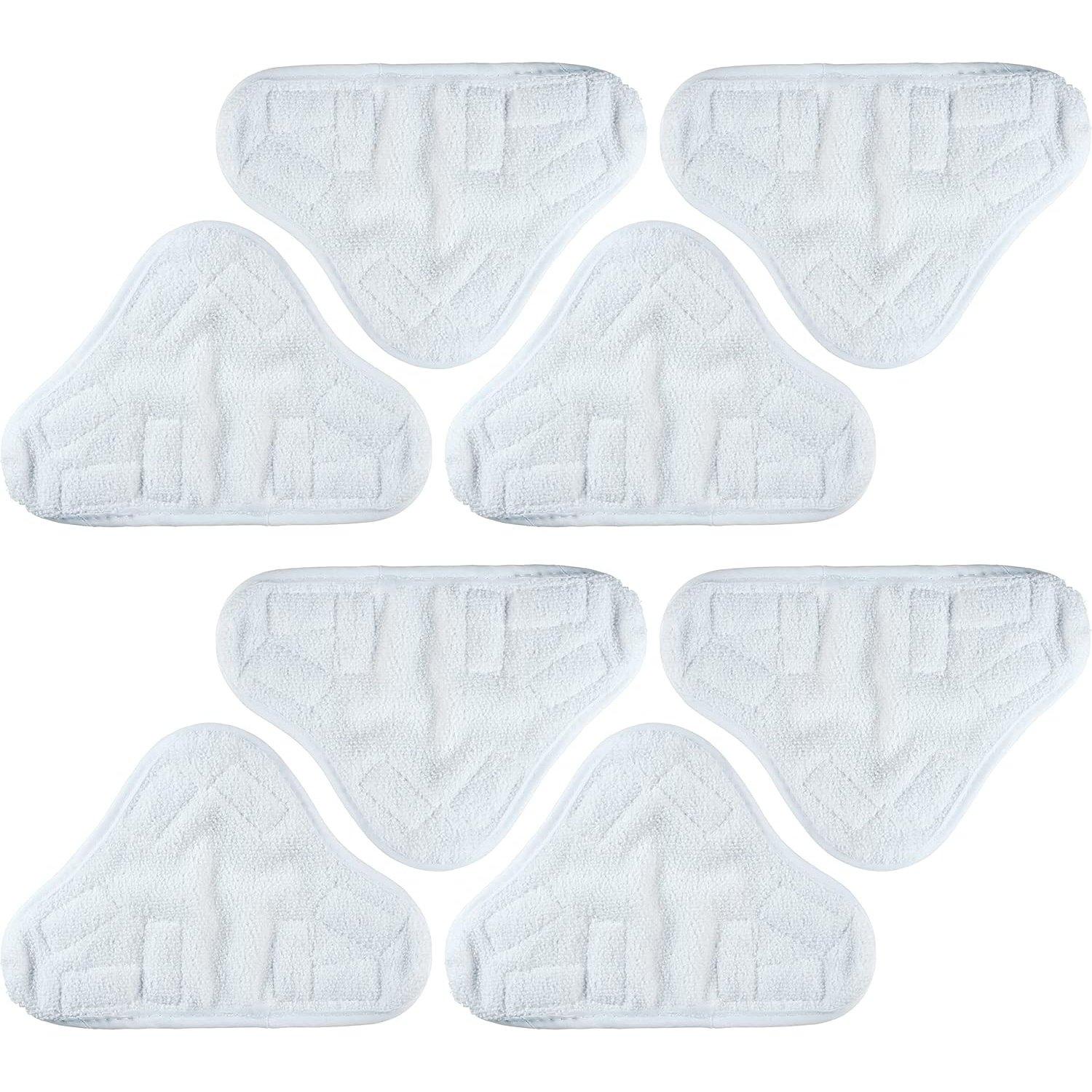 [Lifetime Warranty] Microfiber Steam Mop Pads Replacement â€“ Compatible with H2O H20 Steam Mop X5 Steam Cleaners - Pack of 8 image 0
