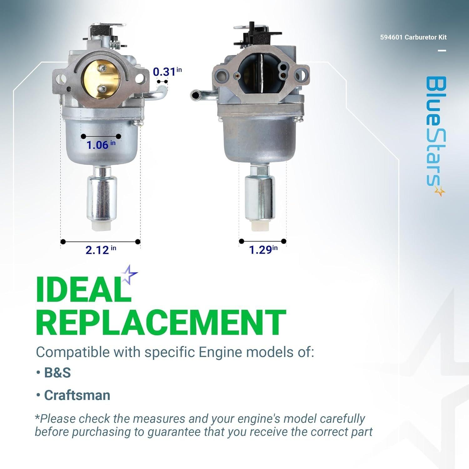 [Lifetime Warranty] 594601 Carburetor Replacement image 5
