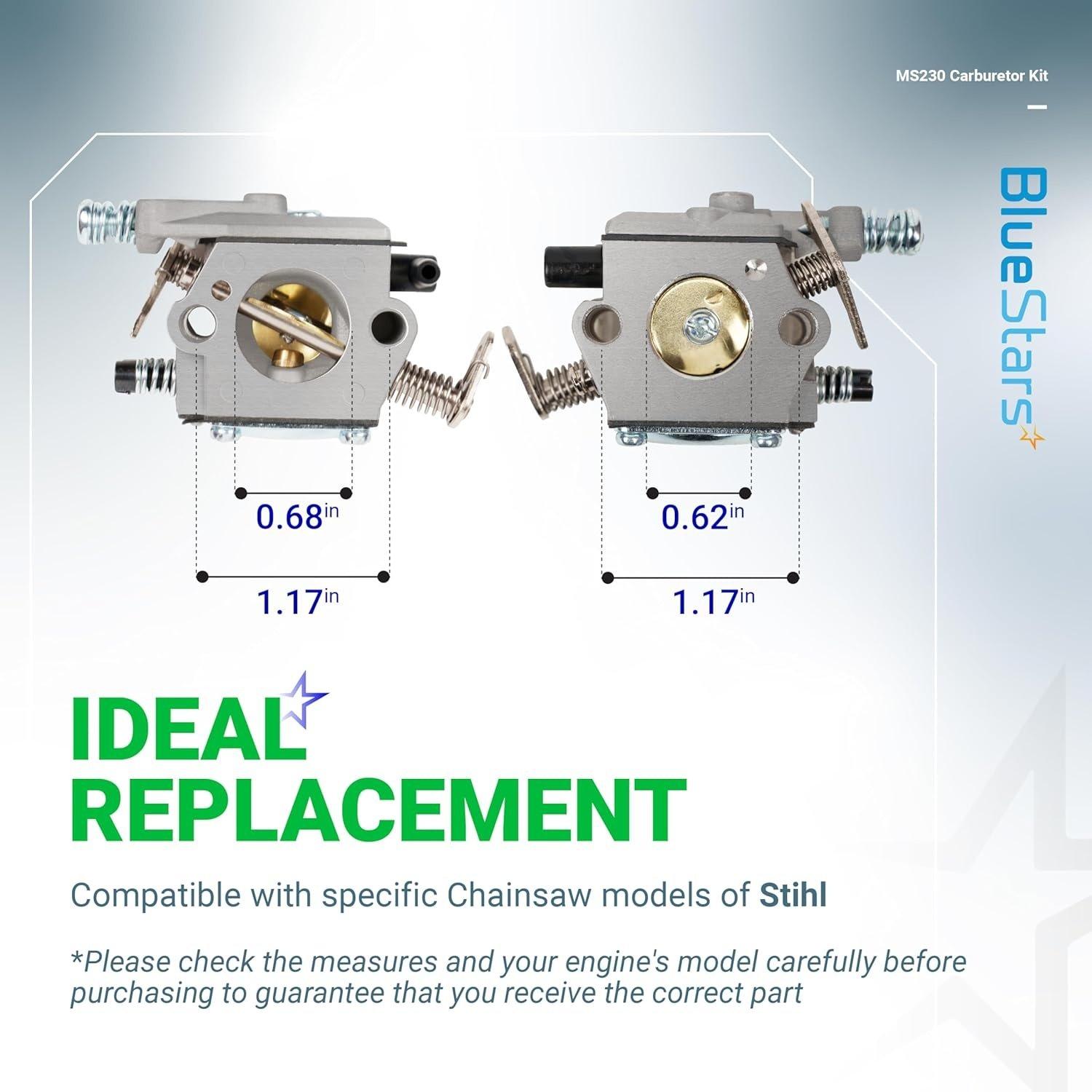 [Lifetime Warranty] MS230 MS250 Carburetor For Stihl MS210 MS230 image 3