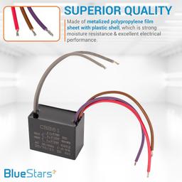 CBB61 4.5uF + 6uF + 5uF 5-Wire 250V/300V AC Ceiling Fan Capacitor - Pack of 2 thumbnail 2