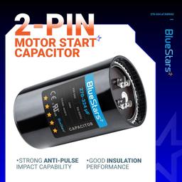 [Lifetime Warranty] 270-324 uF MFD 330 VAC Round Start Capacitor 50/60 Hz - Fits Air Conditioner or Heat Pump Condenser thumbnail 6