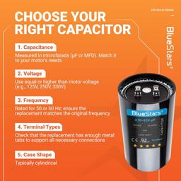 [Lifetime Warranty] 270-324 uF MFD 330 VAC Round Start Capacitor 50/60 Hz - Fits Air Conditioner or Heat Pump Condenser thumbnail 3