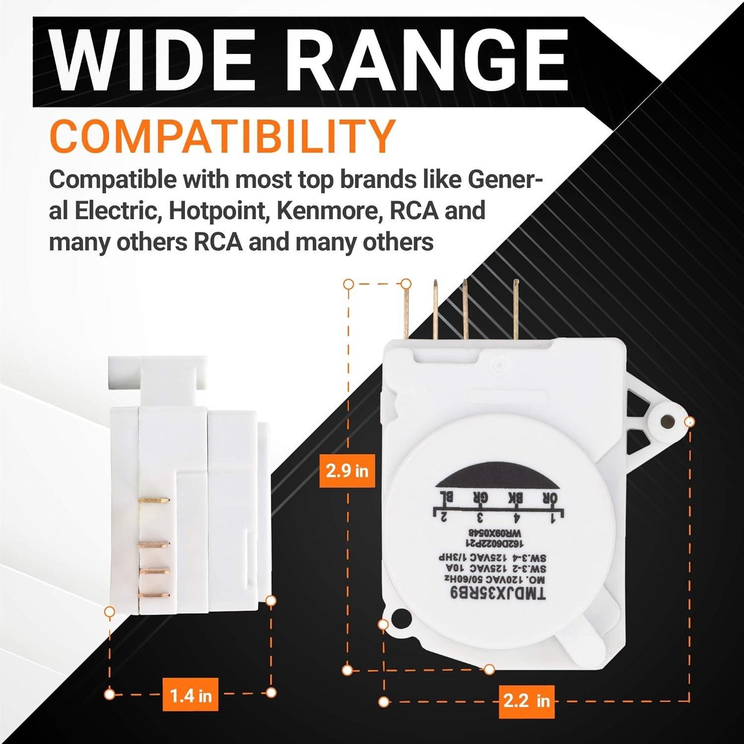 [Lifetime Warranty] WR9X483 Refrigerator Defrost Timer Replacement - Compatible with GE & Kenmore Refrigerators - Replaces TMDJX35RB9 WR09X10130 WR9M418 WR9X10075 PS310852 image 6