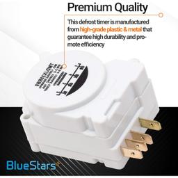 [Lifetime Warranty] WR9X483 Refrigerator Defrost Timer Replacement - Compatible with GE & Kenmore Refrigerators - Replaces TMDJX35RB9 WR09X10130 WR9M418 WR9X10075 PS310852 thumbnail 4