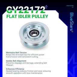 [Lifetime Warranty] 2 PCS GY22172 Flat Idler Pulley thumbnail 1