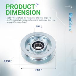 [Lifetime Warranty] 2 PCS GY22172 Flat Idler Pulley thumbnail 2