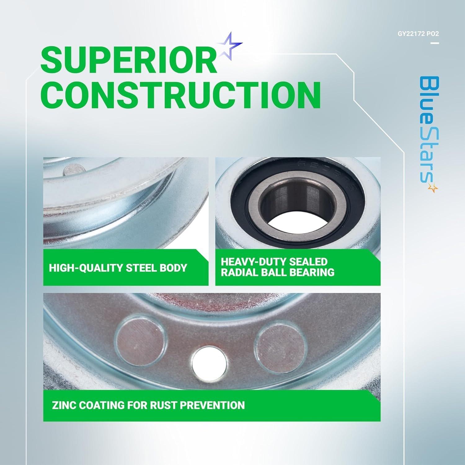 [Lifetime Warranty] 2 PCS GY22172 Flat Idler Pulley image 5