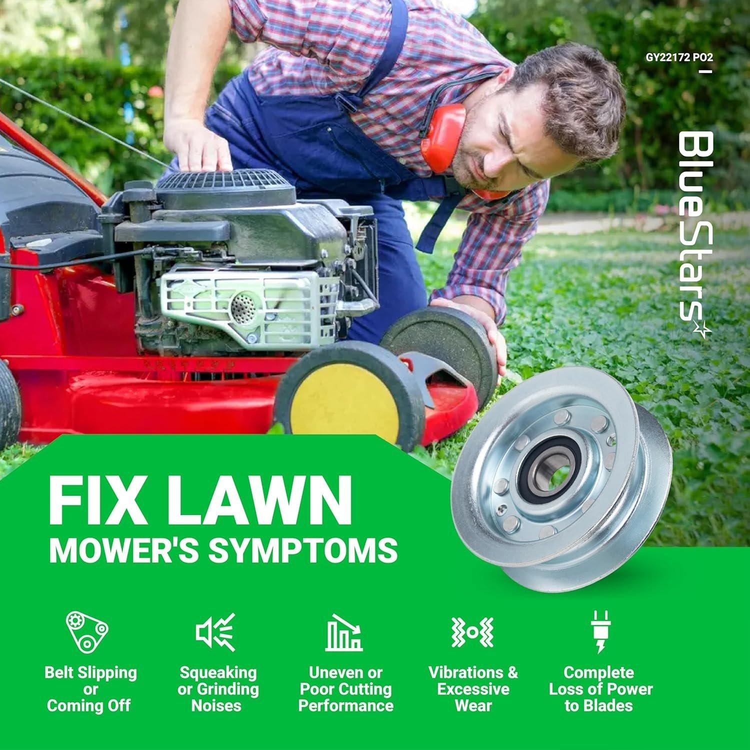 [Lifetime Warranty] 2 PCS GY22172 Flat Idler Pulley image 6