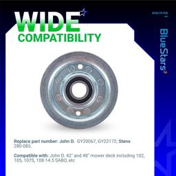 [Lifetime Warranty] 2 PCS GY22172 Flat Idler Pulley thumbnail 3