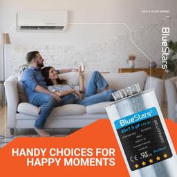 [Lifetime Warranty] 45+7.5 uF MFD 370/440 VAC Round Dual Run Capacitor CBB65 CBB65A - Fits AC Unit Fan Motor, Heat Pump thumbnail 5