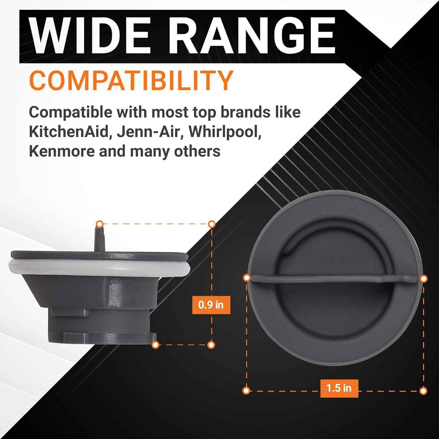 [Lifetime Warranty] 8564929 Dishwasher Rinse Aid Cap - Compatible with Whirlpool Jenn-Air KitchenAid Dishwashers - Replaces WP8564929 PS982160 AP3866312 AP3866312 image 4