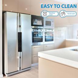 4-PCS Appliances Door Handle Covers – Elegant Black thumbnail 7