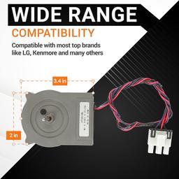 4681JB1027C Refrigerator Evaporator Fan Motor thumbnail 6