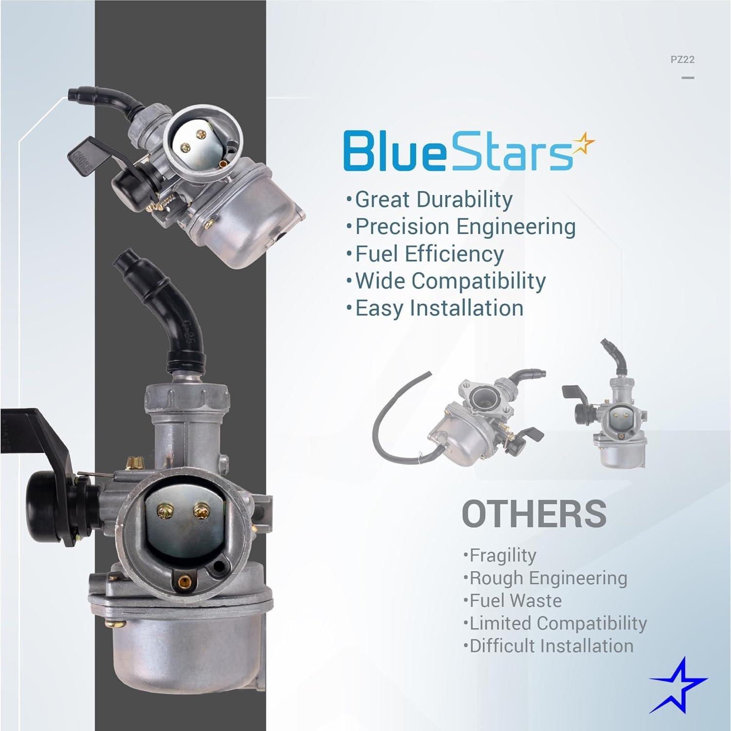 PZ22 Carburetor Kit with Air Filter, Intake Pipe, Fuel Filters, Fuel Line, Gaskets, Clamp, Spark Plug image 6