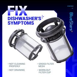 [Lifetime Warranty] W10872845 Dishwasher Pump Filter Cup Replacement - Fit for Whirlpool Kenmore Amana KitchenAid Dishwashers - Replaces 8579307 W10056425 W10056426 W10142911 thumbnail 4