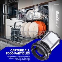 [Lifetime Warranty] W10872845 Dishwasher Pump Filter Cup Replacement - Fit for Whirlpool Kenmore Amana KitchenAid Dishwashers - Replaces 8579307 W10056425 W10056426 W10142911 thumbnail 3