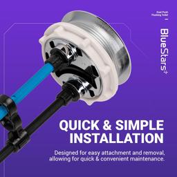 [Lifetime Warranty] 58mm/2.28in Thread Diameter Dual Push Flush Toilet Button - Pack of 2 thumbnail 3