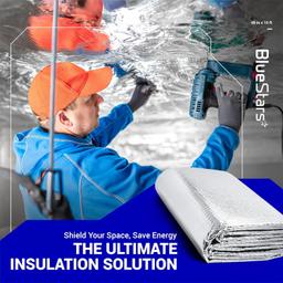 3mm Bubble Reflective Aluminum Foil Sheet (48 in x 10 ft) thumbnail 3