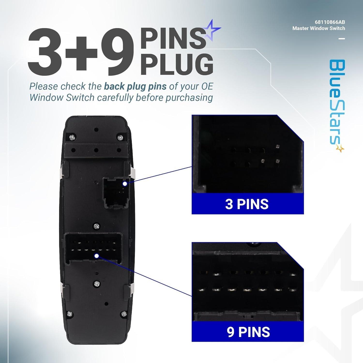 [Lifetime Warranty] 68110866AB Driver Side Power Master Window Switch image 5