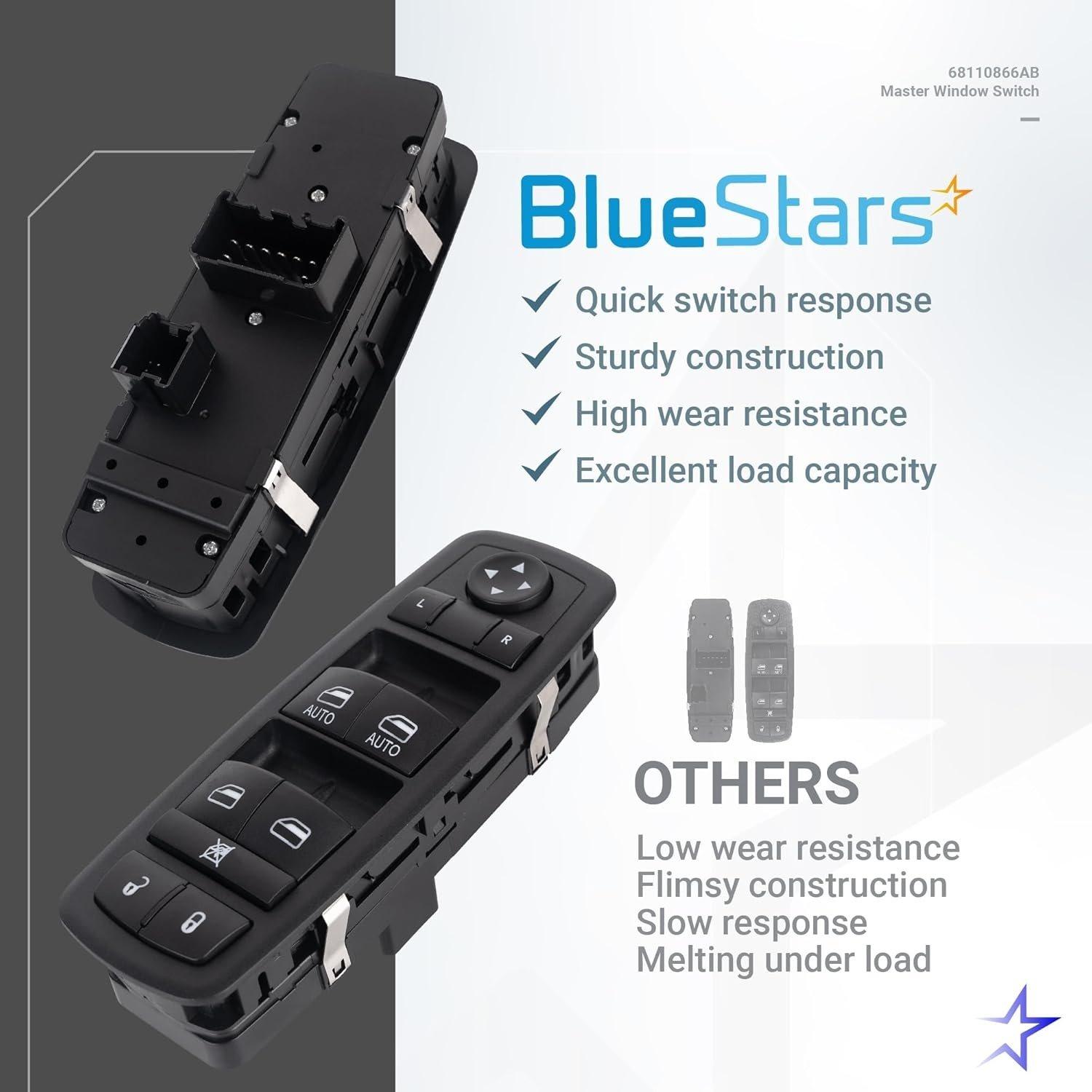 [Lifetime Warranty] 68110866AB Driver Side Power Master Window Switch image 2