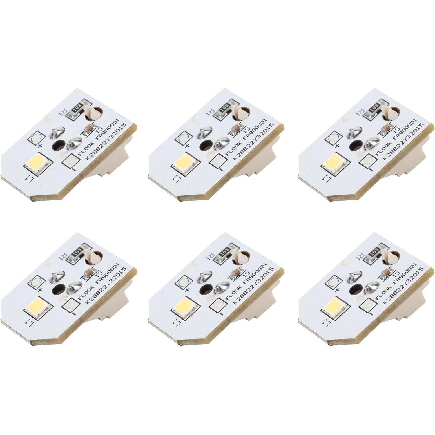 [Lifetime Warranty] WR55X11132 Refrigerator LED Lights - Compatible with GE Refrigerators - Replaces WR55X25754 WR55X26486 EAP12172918 AP6261806 PS12172918 4590213 - Pack of 6 image 0