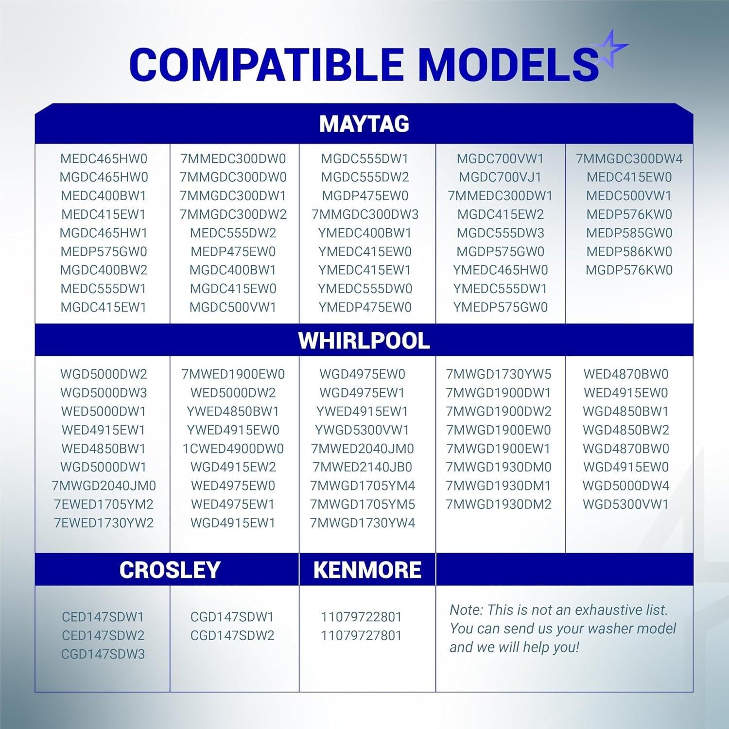 [Lifetime Warranty] W10185992 Dryer Timer - Compatible with Maytag Whirlpool Crosley Kenmore Model - Replaces 1481708 AP6016542 PS11749833 EAP11749833 418-095-20-B5 image 7