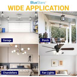Universal Garage Door Opener LED Light Bulb 15W 100W Equivalent, 1500Lm Ultra Bright 120V A19 Bulbs E26 Base, 6500K Daylight, Minimize Interference No-Flicker - Pack of 4 thumbnail 2