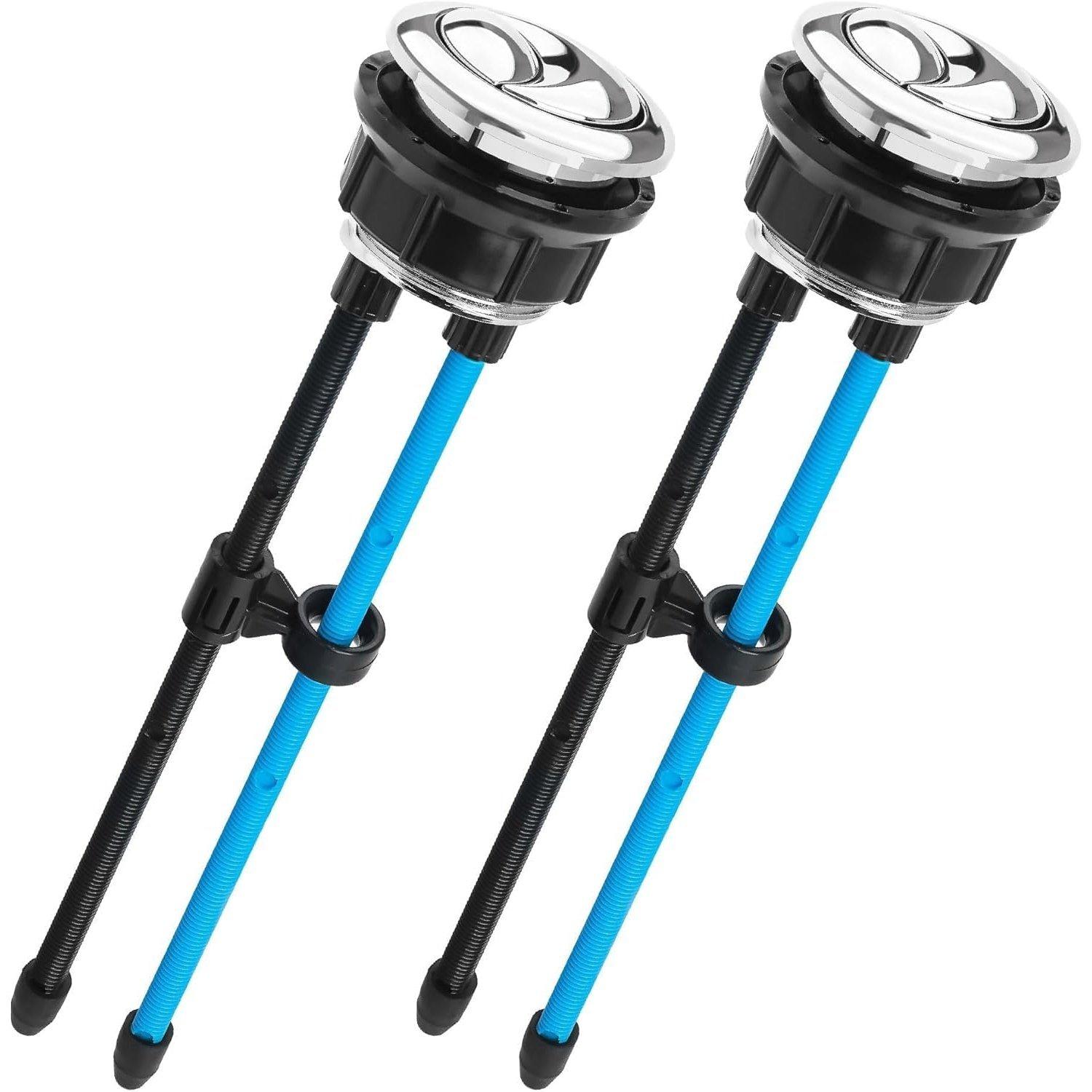 [Lifetime Warranty] 38mm/1.5in Thread Diameter Dual Push Flushing Toilet Water Tank Button - Pack of 2 image 0