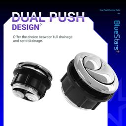 [Lifetime Warranty] 38mm/1.5in Thread Diameter Dual Push Flushing Toilet Water Tank Button - Pack of 2 thumbnail 8