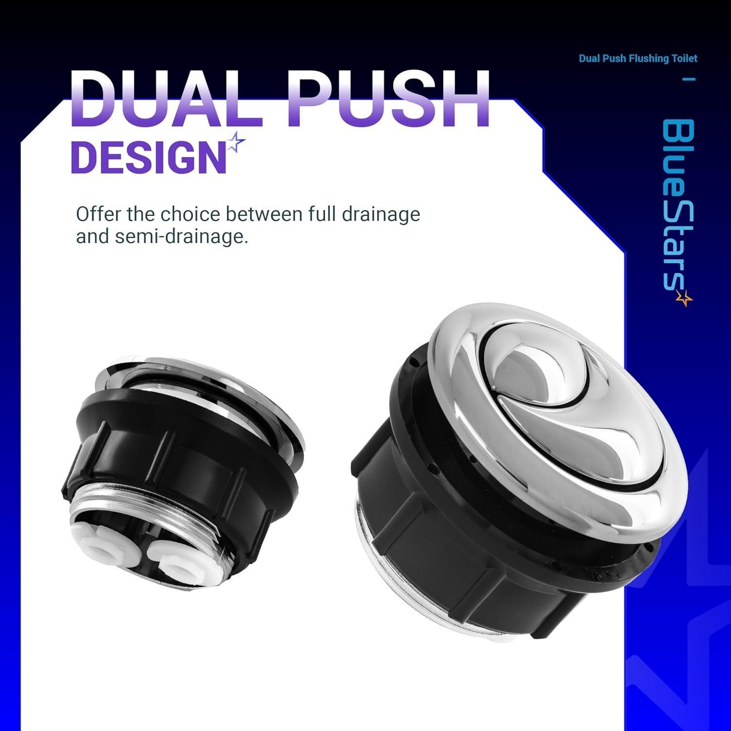 [Lifetime Warranty] 38mm/1.5in Thread Diameter Dual Push Flushing Toilet Water Tank Button - Pack of 2 image 8