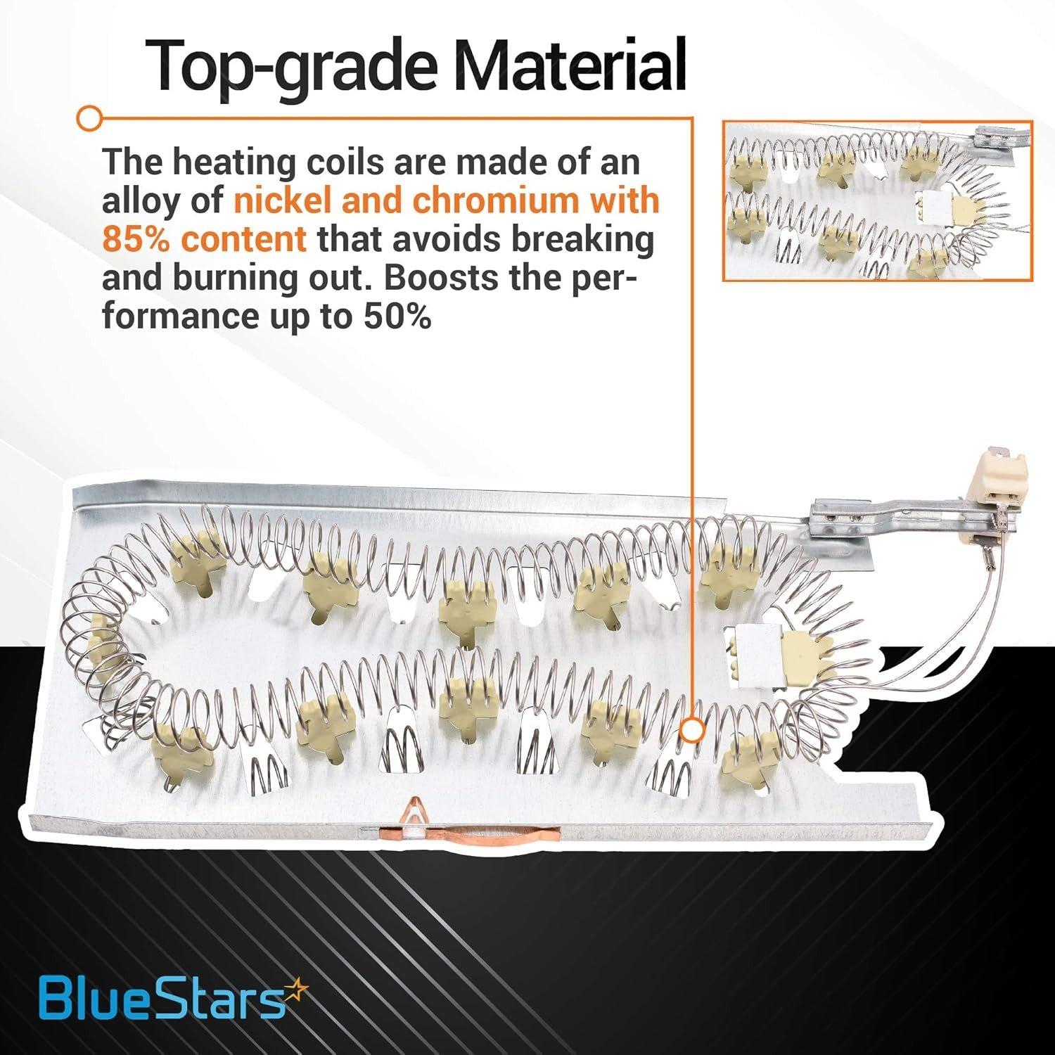 [Lifetime Warranty] 3387747 Dryer Heating Element 3392519 279973 Thermal Fuse 8577274 Thermistor for Whirlpool Kenmore He2 He3 GEW9250PW0 GEW9250PW1 MEDB835DW4 WED5100HW1 GEW9200LW1 GEW9250PW0 GEQ9800PW1 WED8300SW2 image 4