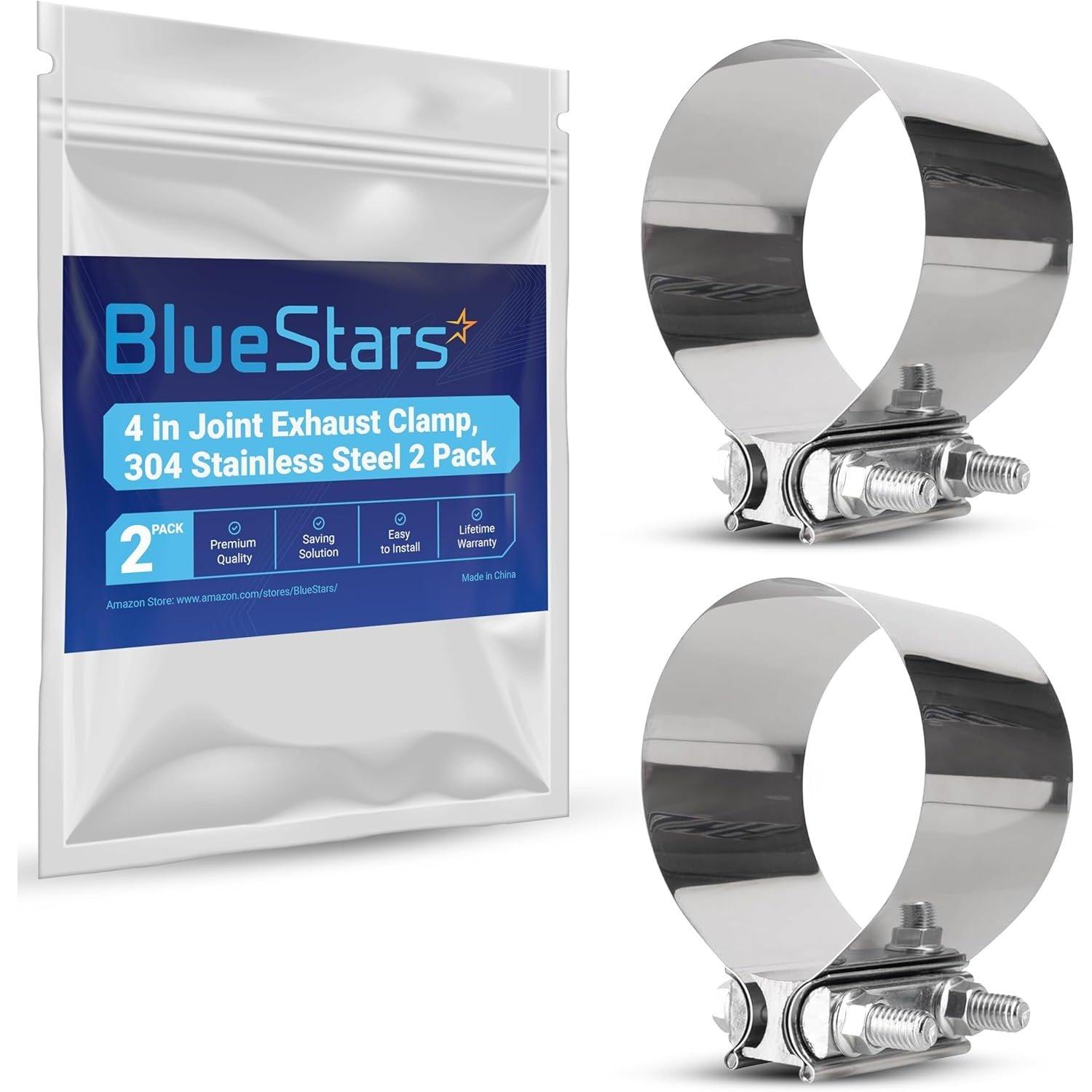 [Lifetime Warranty] 4" Butt Joint Band Clamp with 304 Stainless Steel image 0