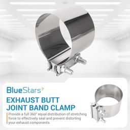 [Lifetime Warranty] 4" Butt Joint Band Clamp with 304 Stainless Steel thumbnail 1