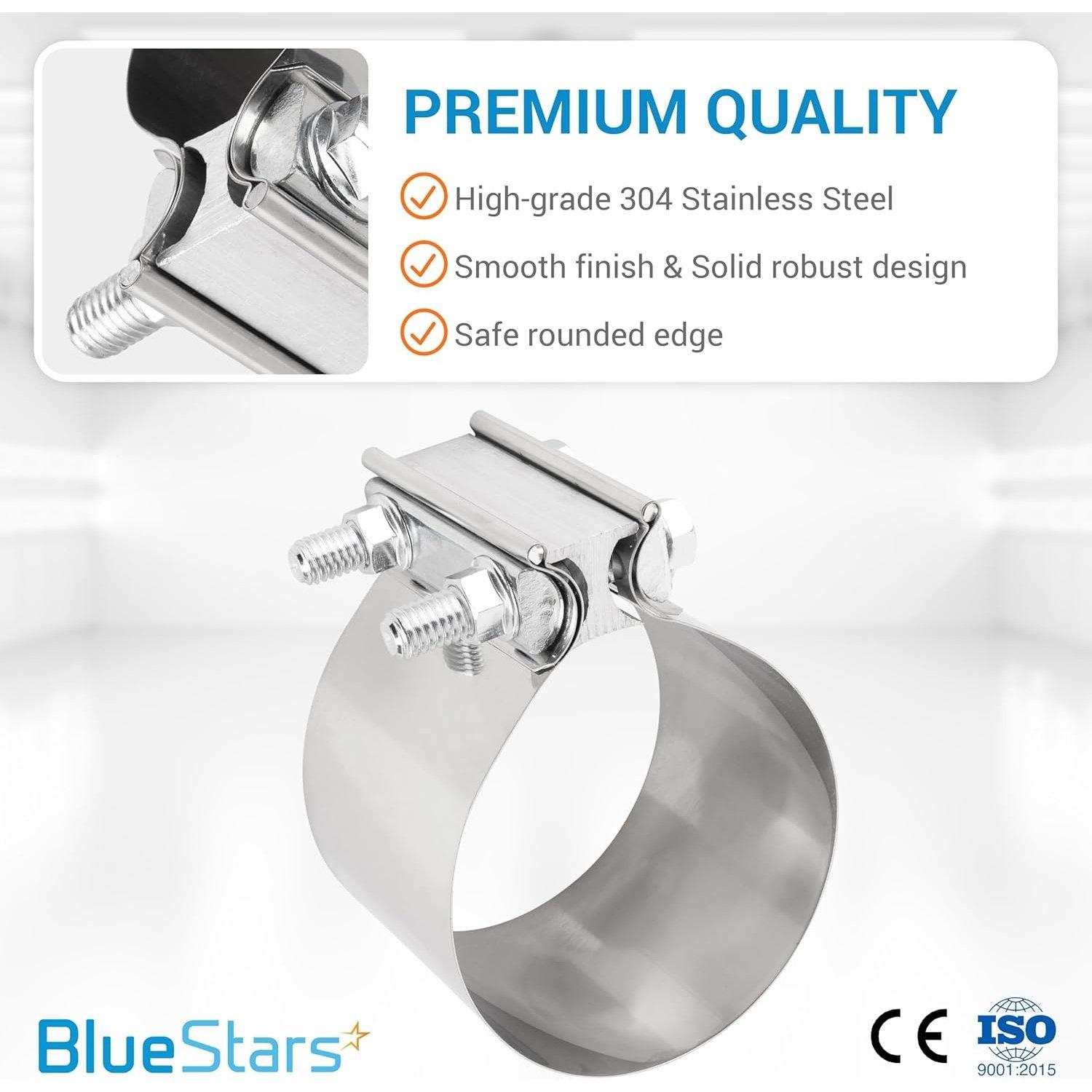 [Lifetime Warranty] 4" Butt Joint Band Clamp with 304 Stainless Steel image 2