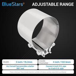 [Lifetime Warranty] 4" Butt Joint Band Clamp with 304 Stainless Steel thumbnail 3