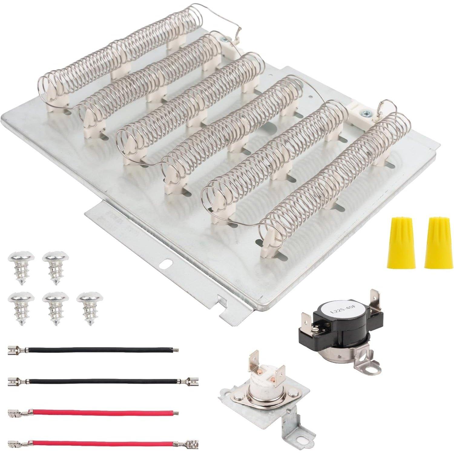 [Lifetime Warranty] ADE3LRGS171TW01 ADE3SRGS175TW01 ADE3SRGS173TW01 ADE4BRGS176TW01 ADE9RYS177TW01 Dryer Heating Element Kit for Speed Queen Dryers - Replaces 503978 964P3 61927 2304695, Include Thermal Fuse image 0