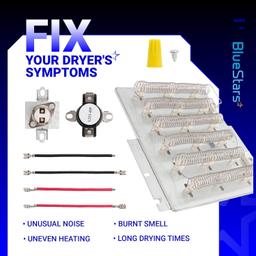 [Lifetime Warranty] ADE3LRGS171TW01 ADE3SRGS175TW01 ADE3SRGS173TW01 ADE4BRGS176TW01 ADE9RYS177TW01 Dryer Heating Element Kit for Speed Queen Dryers - Replaces 503978 964P3 61927 2304695, Include Thermal Fuse thumbnail 5